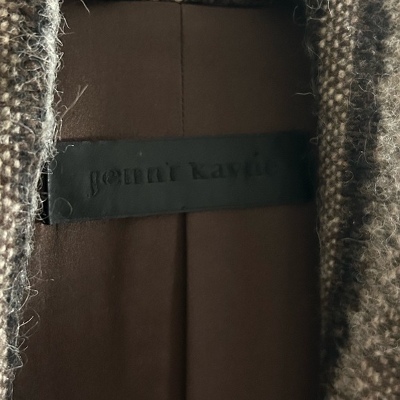 Jenni Kayne Double Breasted Striped Peacoat Size Small Brown/Tan - Picture 4 of 6